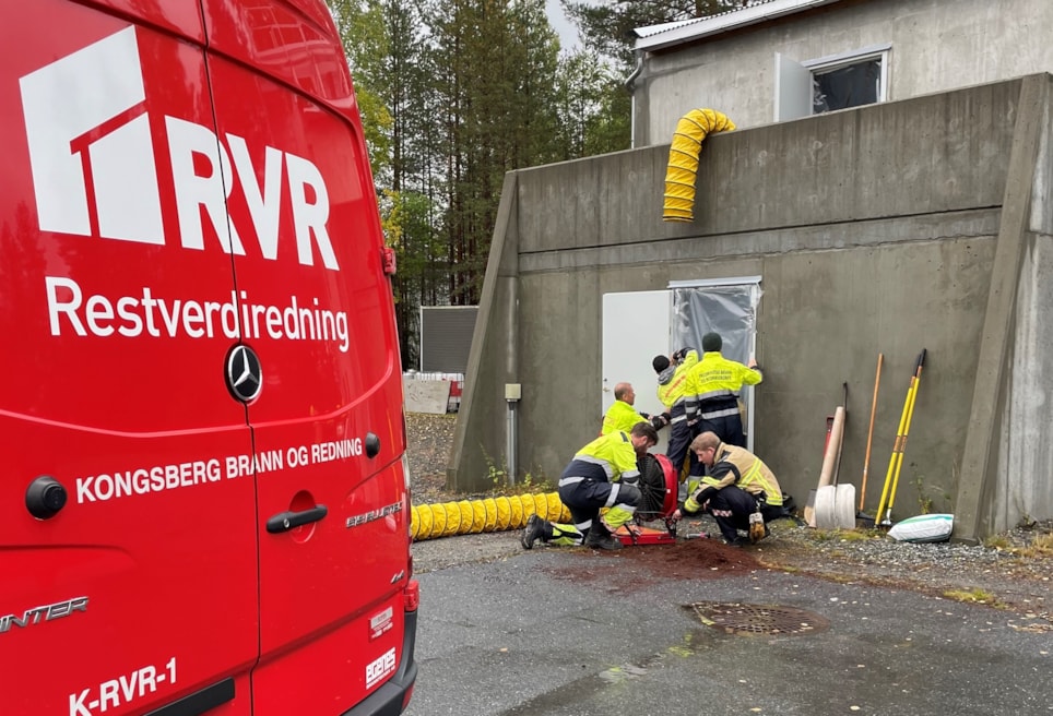 Brannfolk på kurs. Foto. 